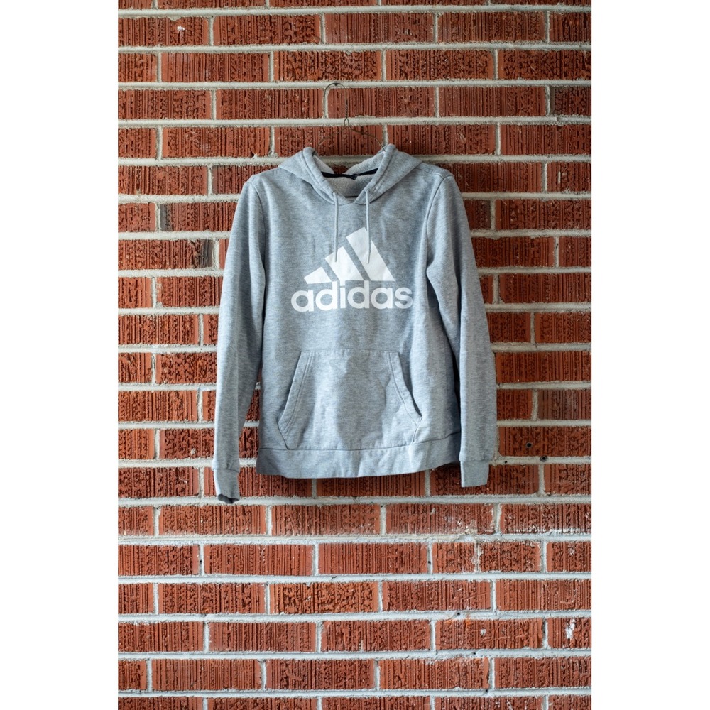 Adidas Golf Womens Hoodie Gray Heathered Logo Pullover Sweatshirt Size Small